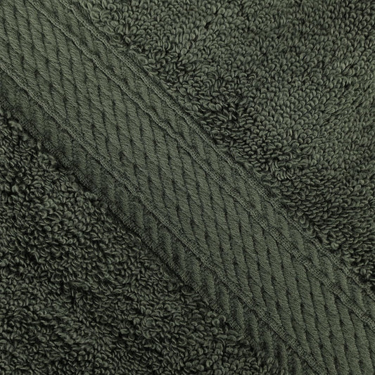 Dluxe Ave. Egyptian Cotton Heavyweight Towels /Basics Bath Towel Set of 4/ Forest Green