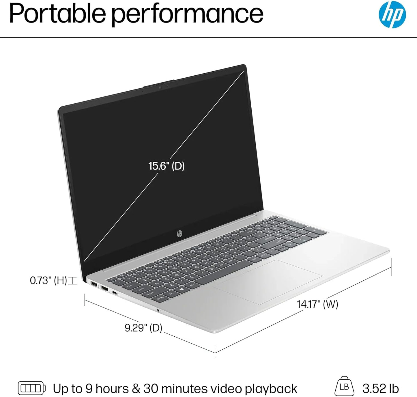 Dluxe Ave. HP 14" Latest Stream Laptop Ultral Light 16GB RAM 320GB Storage (64GB eMMC+256GB Micro SD)