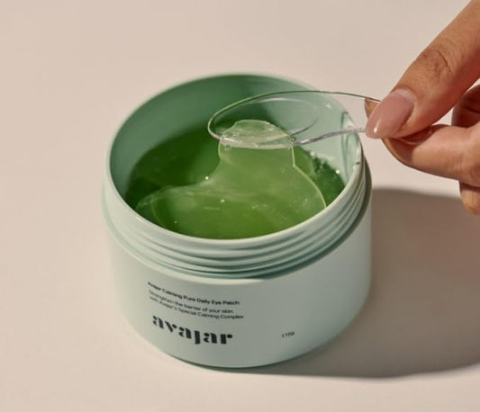 Dluxe Ave. Avajar Calming Daily Eye Patch (90Pcs) - Korean Skin Care Brand I Under Eye Mask I Under Eye Patches for Hydration & Soothing I with Hyaluronic Acid & Centella
