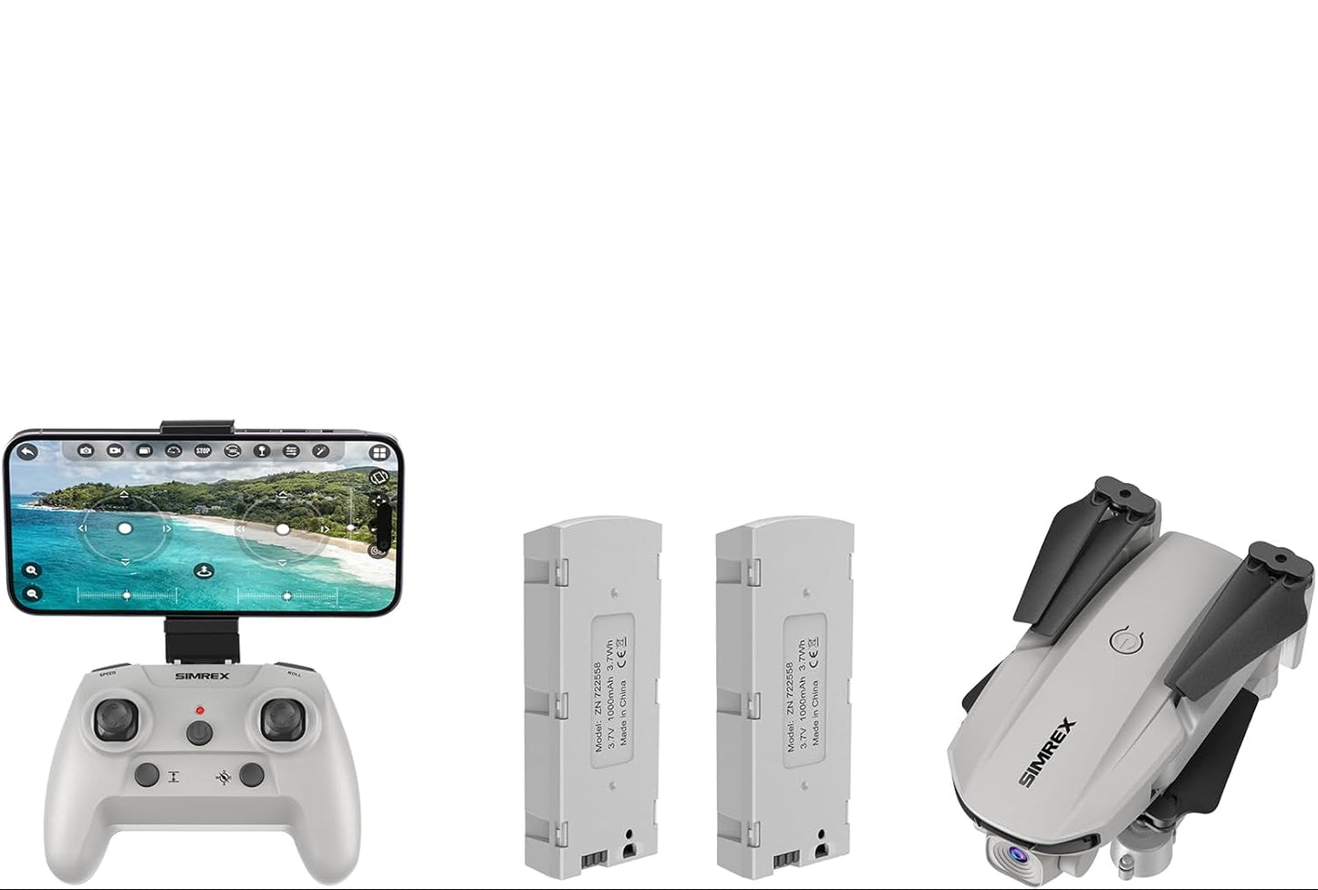 Dluxe Ave. Drone With 1080P FPV Camera for Adults/ Quadcopter Foldable Mini With One Key Start