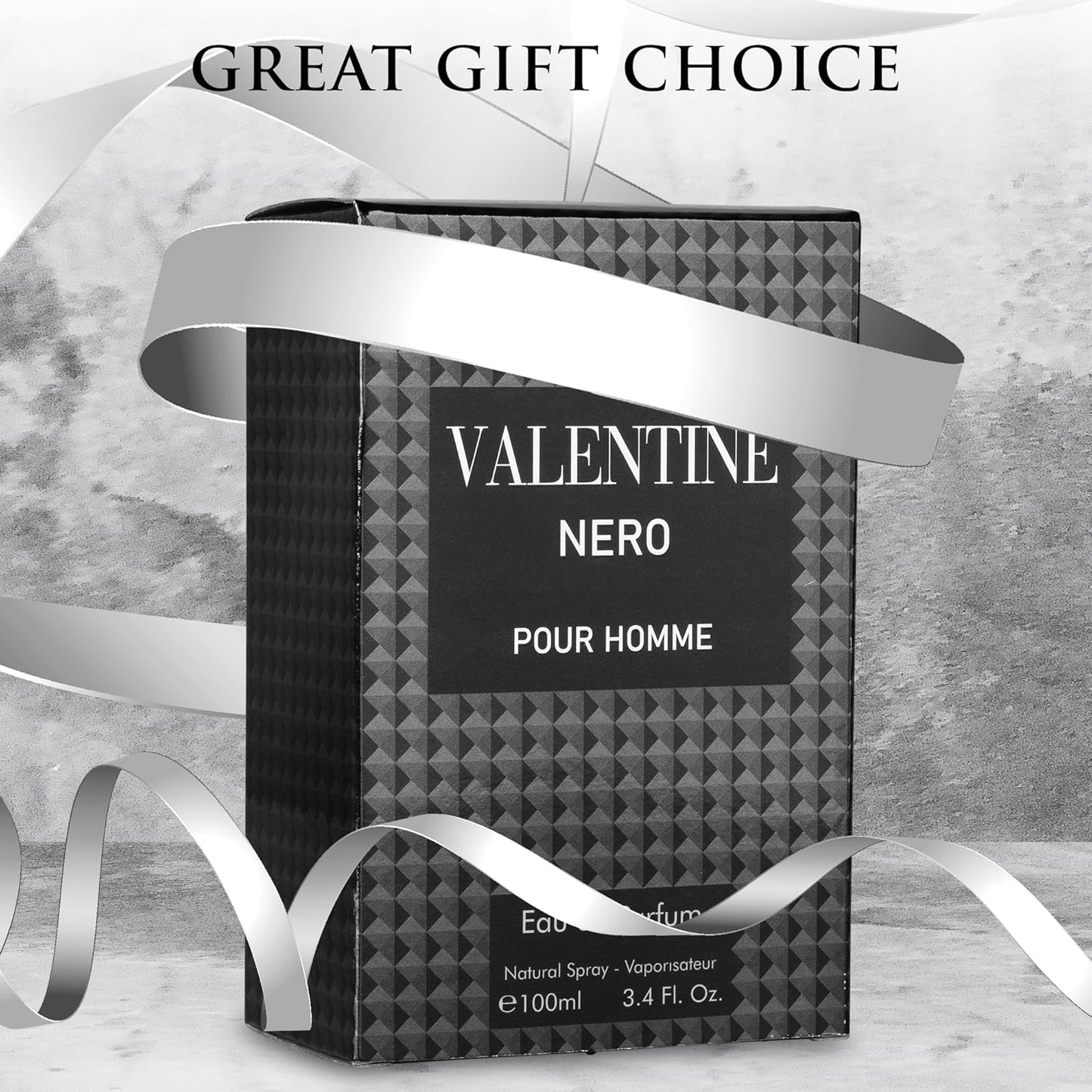 Dluxe Ave. Valentine Nero for Men - Woody Aromatic Fragrance with Floral and Mineral Notes - Masculine Scent - 100ml