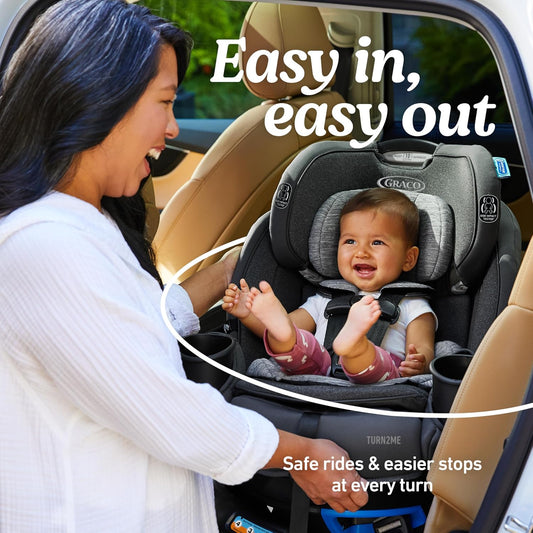 Dluxe Ave. 3-in-1 Rotating Convertible Car Seat Rear to Forward Facing/ Booster