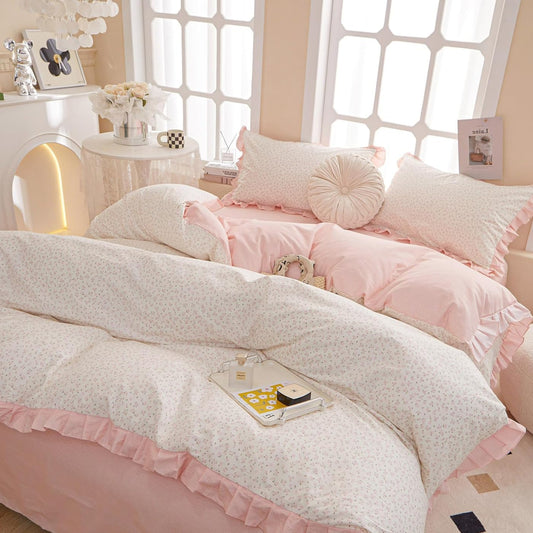 Dluxe Ave. ( QUEEN) {Duvet Cover} Bedding Set/ Floral