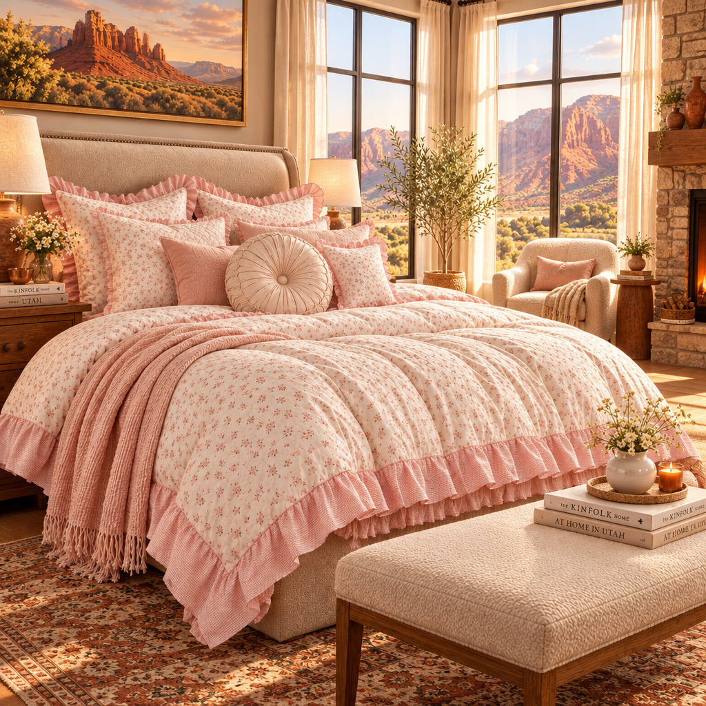 Dluxe Ave. (QUEEN) {Duvet Cover} Bedding Set/ Floral