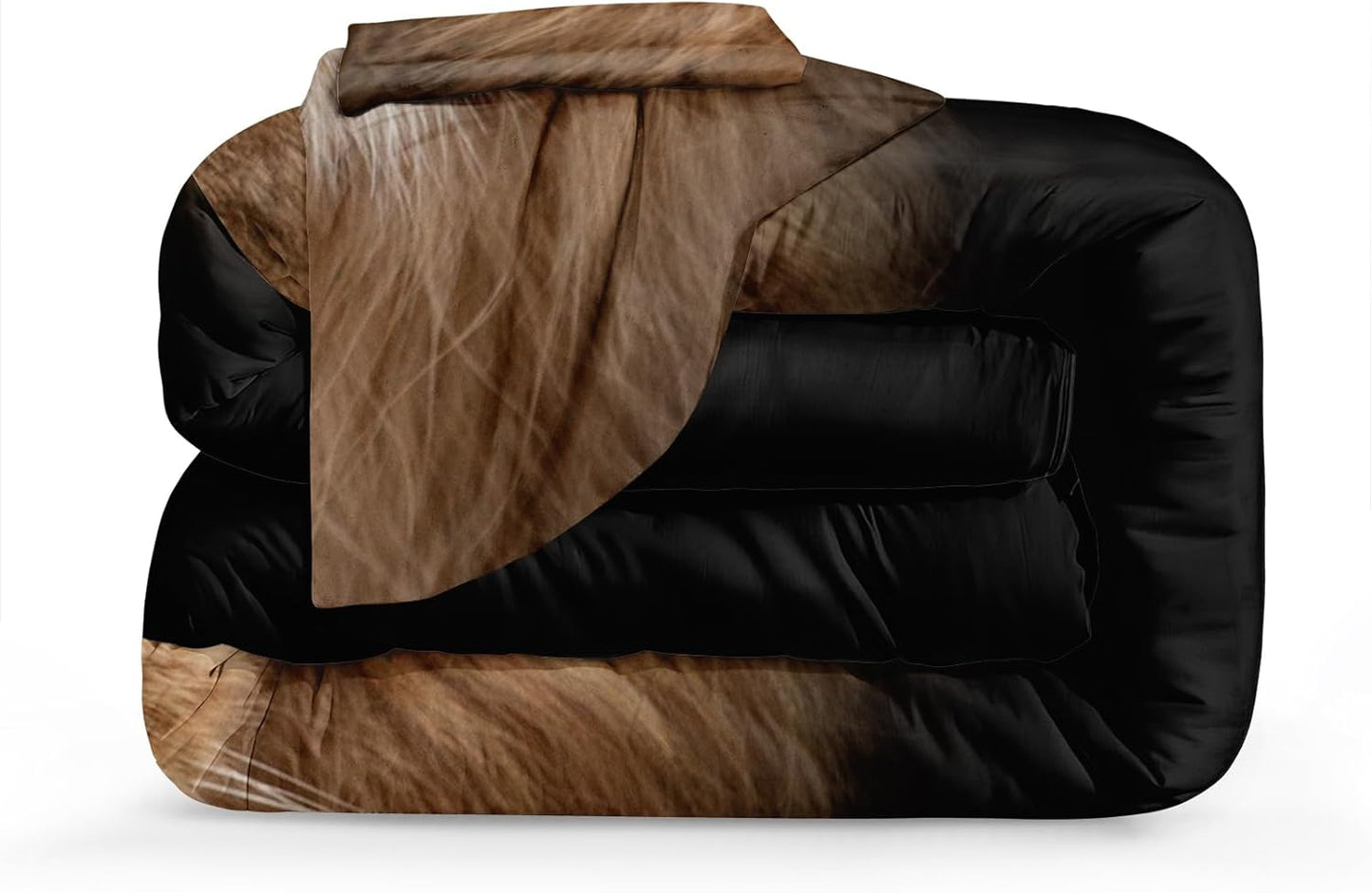 Dluxe Ave. ( KING ) 4 Pcs. Comforter Set, Lion
