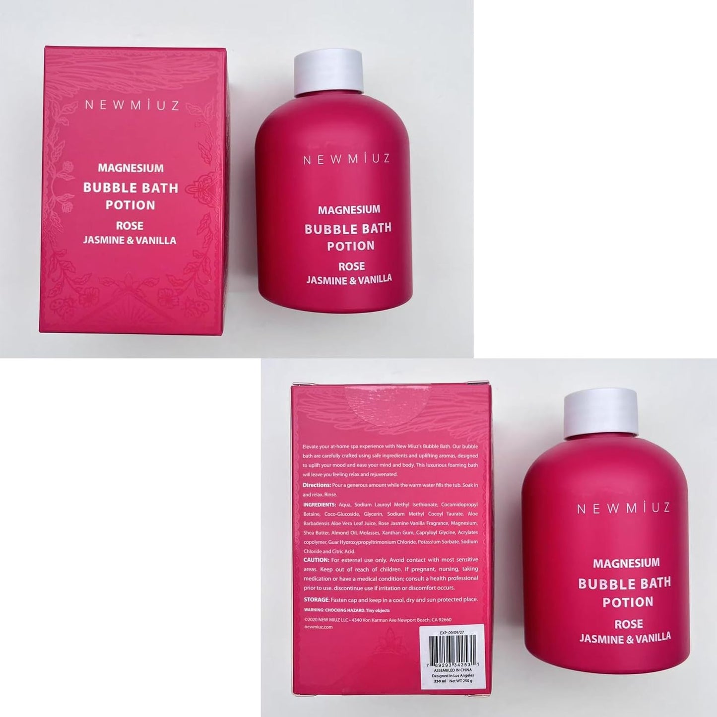 Dluxe Ave. Bubble Bath Rose/ Jasmine Vanilla