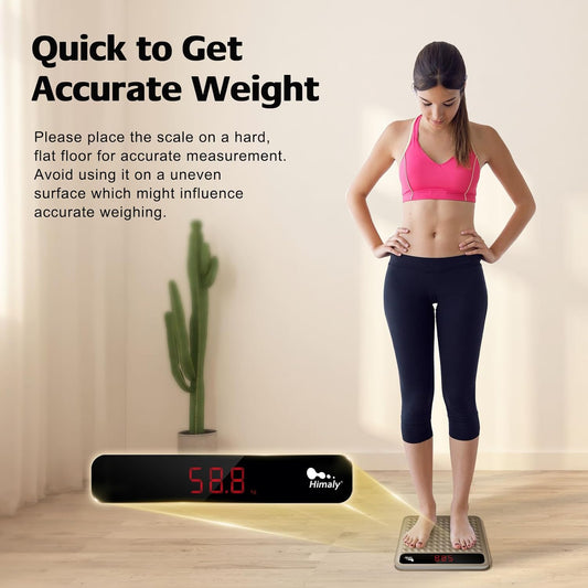 Dluxe Ave. himaly Digital Body Weight Scale Bathroom Scale Step-On Technology
