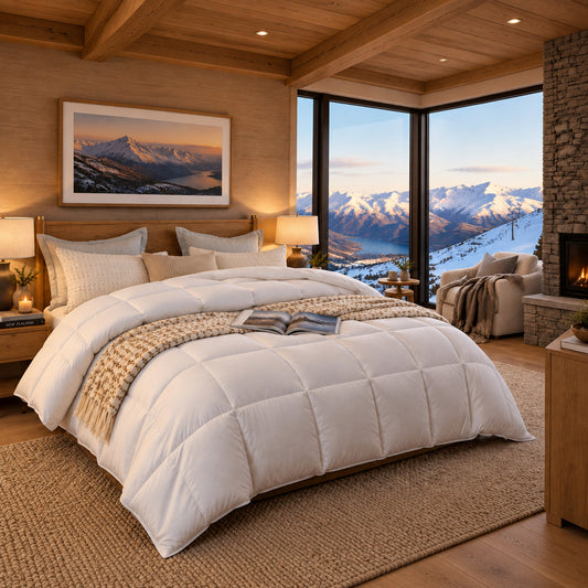 Dluxe Ave. (QUEEN) Down Alternative Comforter Duvet Inserts, Ultra Soft/ White