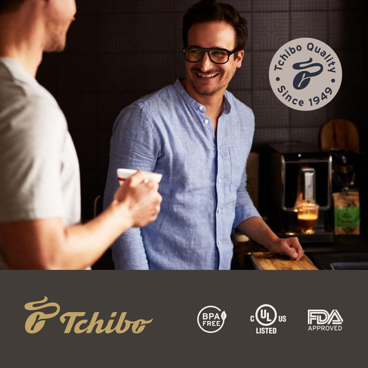 Dluxe Ave. ( Out of Stock) Tchibo Automatic Espresso & Coffee Machine Bundle with Built-in Grinder Comes With 3 x 12 oz. Bags of Whole Bean Coffee Red