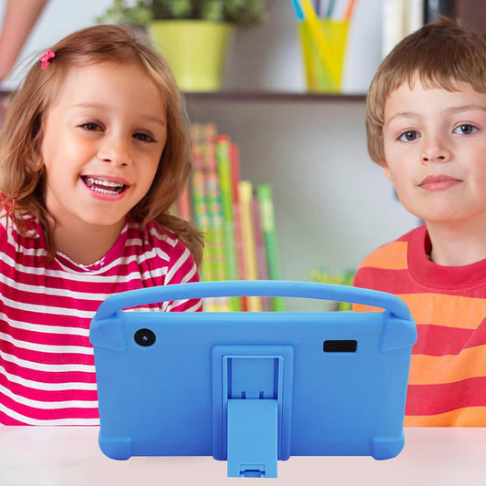 Dluxe Ave. Kids Tablet 7 inch for Boys Girls Android 12 Tablets for Kids 4GB RAM 32GB ROM Toddler Tablet WIFI Bluetooth Safety Eye IPS Screen Parental Control Dual Camera Shockproof Case for Educational Games.