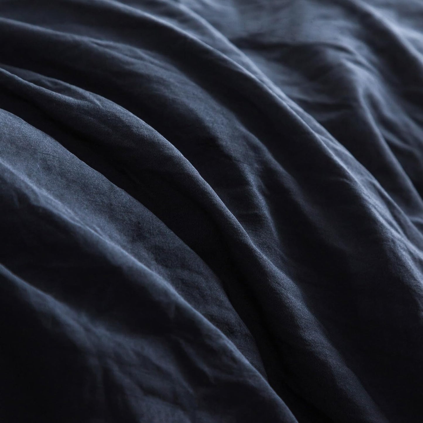 Dluxe Ave. ( FULL/QUEEN ) 3 Pcs Fluffy Sherpa Warm Bed Comforter Set/ Reversible Ultra-Soft Fleece Down/ Dark Navy Blue