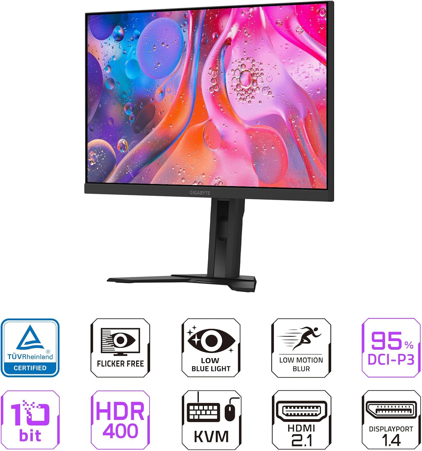 Dluxe Ave. GIGABYTE - M27Q Advanced (US) - 27" SS IPS Gaming Monitor - QHD 2560x1440-180Hz -