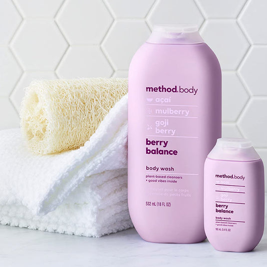 Dluxe Ave. Method Body Wash Berry Balance 18 Ounces/ Pack of 3