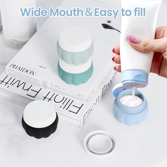 Dluxe Ave. Travel Containers for Toiletries/ Leak Proof /1OZ Silicone/ TSA Approved