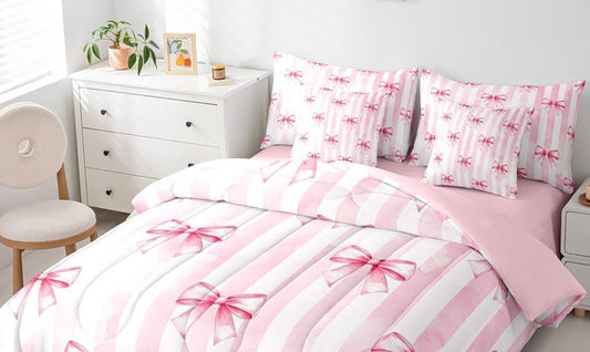 Dluxe Ave. ( FULL ) 7 Pcs Comforter and Bedding Set