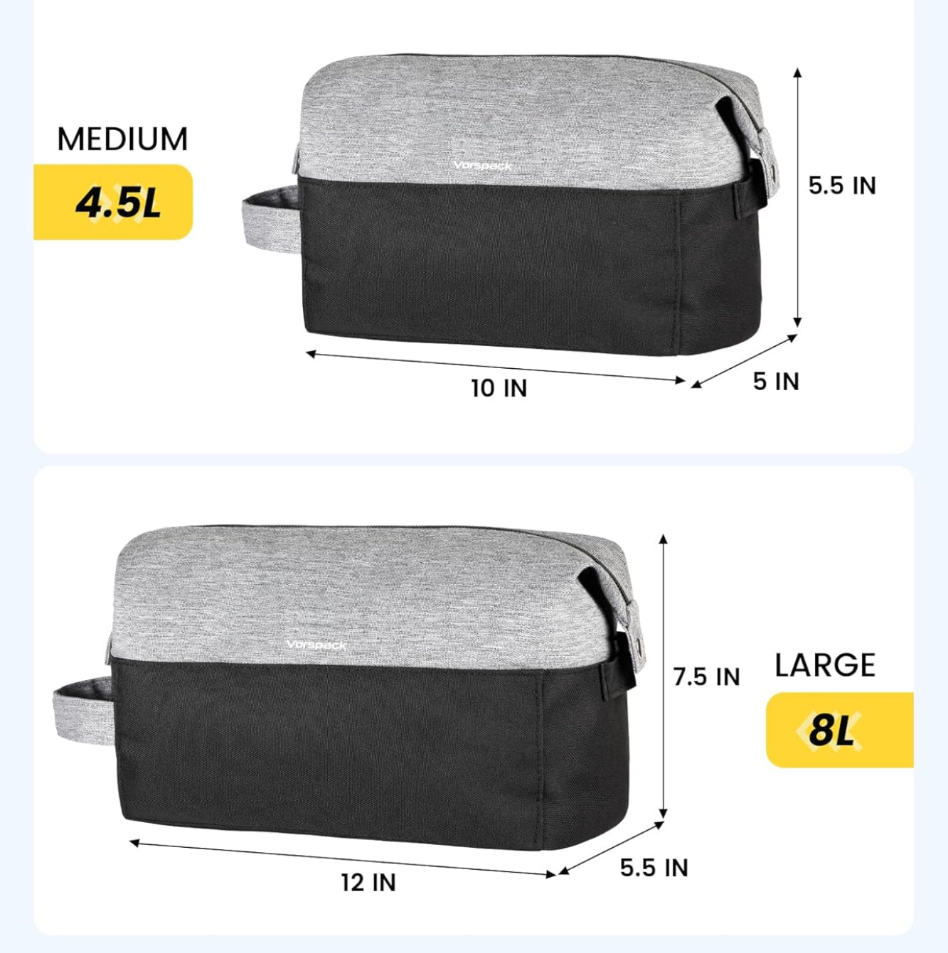 Dluxe Ave. Travel Toiletry Bag for Men/ Black