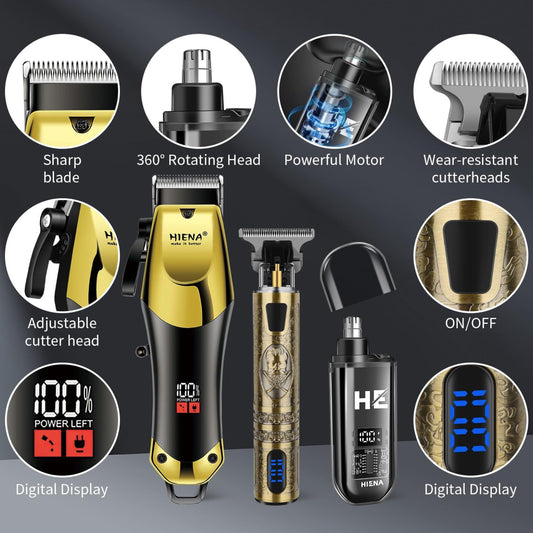 Dluxe Ave. Professional Hair Clippers Set/ Cordless
