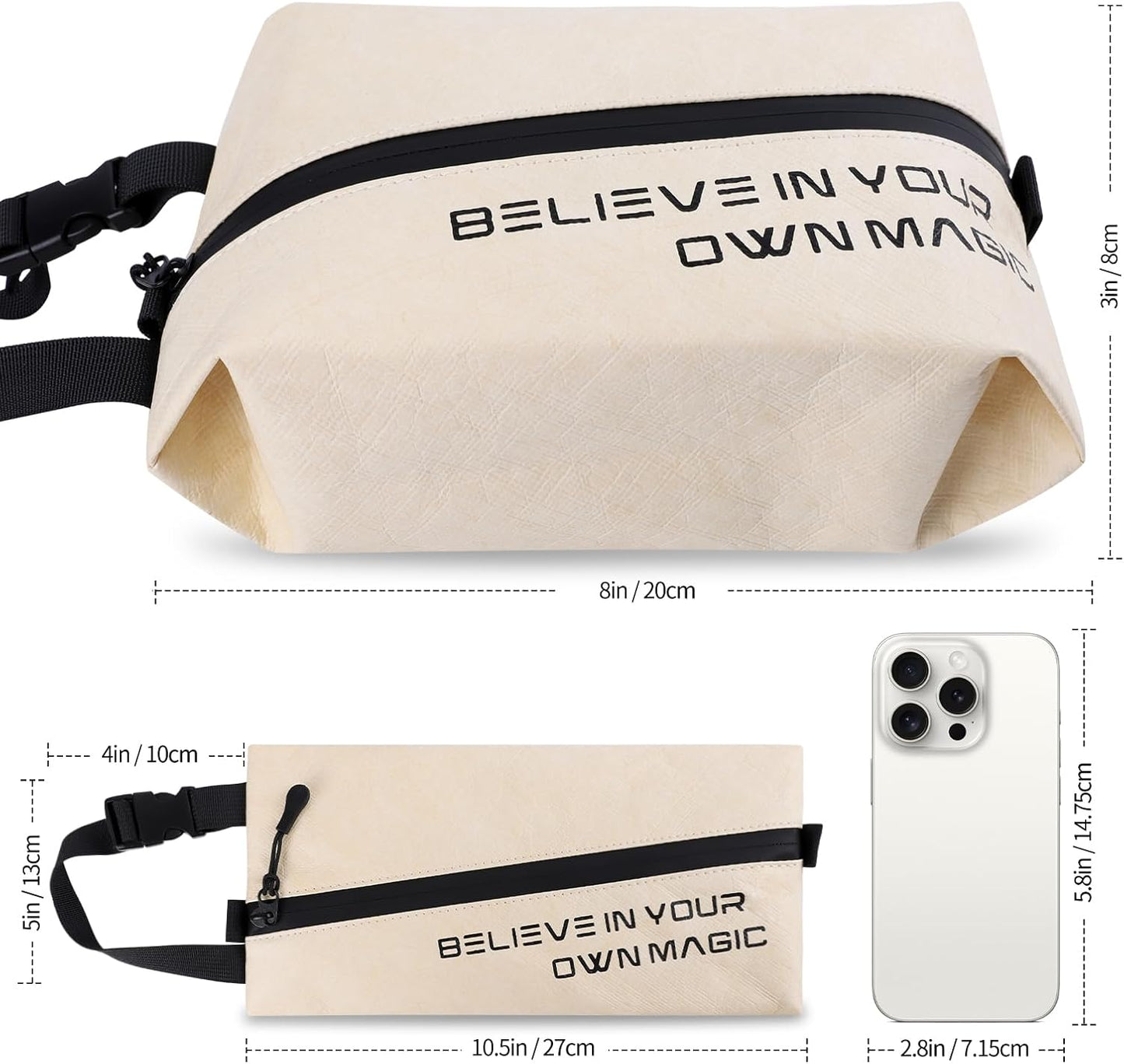 Dluxe Ave. Travel Toiletry Bag/ Brown