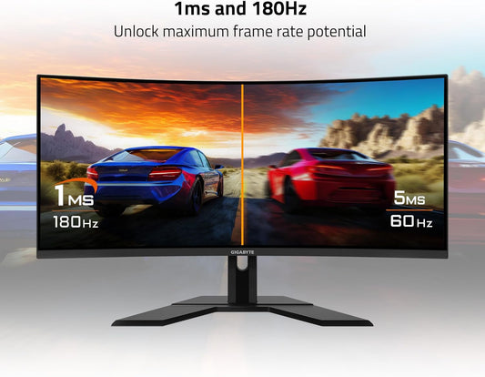 Dluxe Ave. GIGABYTE Pro Version - 34" VA Curved Gaming Monitor - WQHD 3440x1440-180Hz -