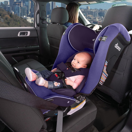 Dluxe Ave. 4-in-1 Convertible Car Seat Rear and Forward Facing/ SafePlus Engineering/ Purple Wildberry