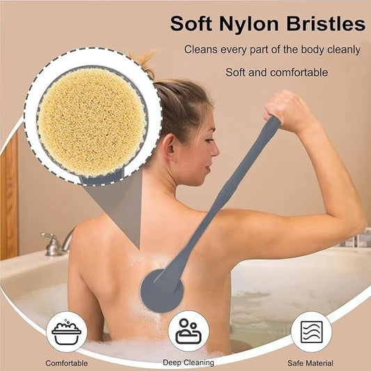Dluxe Ave. 20.5" Bath Brush, Long Handle for Shower