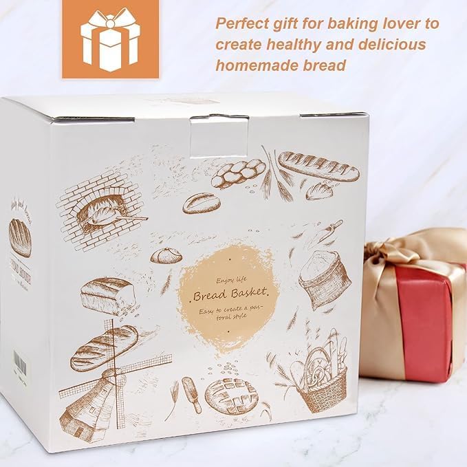 Dluxe Ave. Set of 2/ Oval Sourdough Bread Baking Supplies Starter Kit