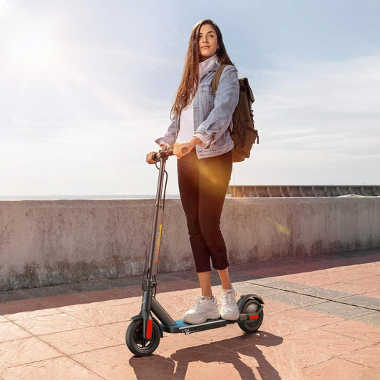 Dluxe Ave. Electric Scooter Adults/ 250W Motor Max 15.5 Miles & 15.5Mph Top Speed 6.5"/ Folding/ Black