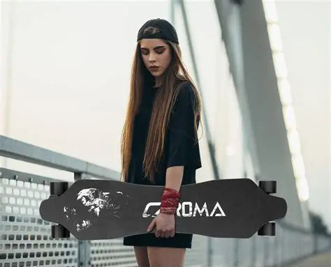 Dluxe Ave. Electric Skateboard/ Brushless Motor 12.4MPH Top Speed 4000mAH Battery 13 Miles Max Range /Various Speeds (Black)