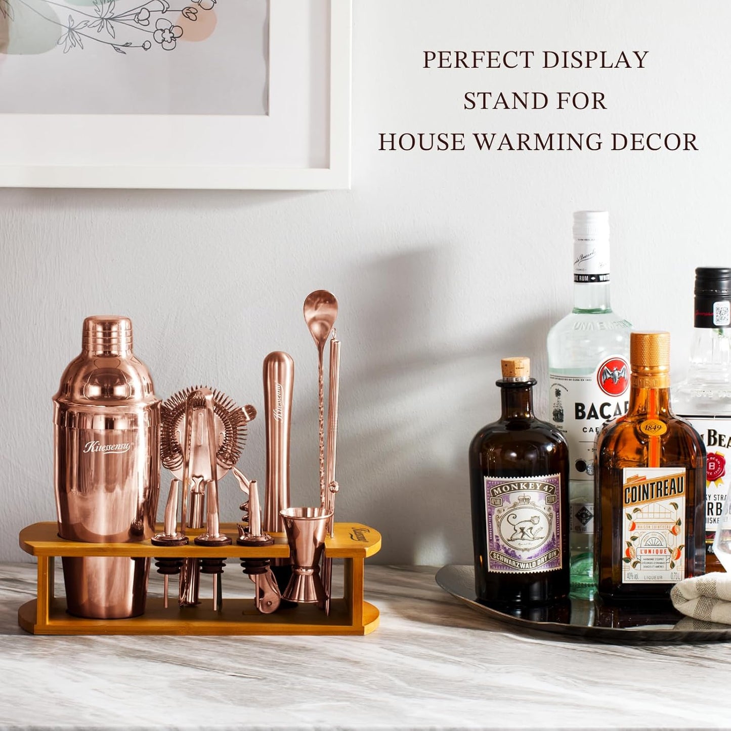 Dluxe Ave. Cocktail Shaker Set with Glass Accessories