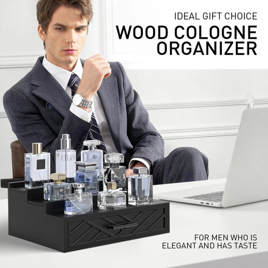 Dluxe Ave. 3 Tier Organizer with Velvet Lining Drawer and Hidden Compartment