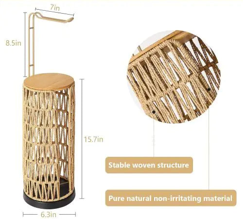 Dluxe Ave. Independent Toilet Paper Holder With Storage Space