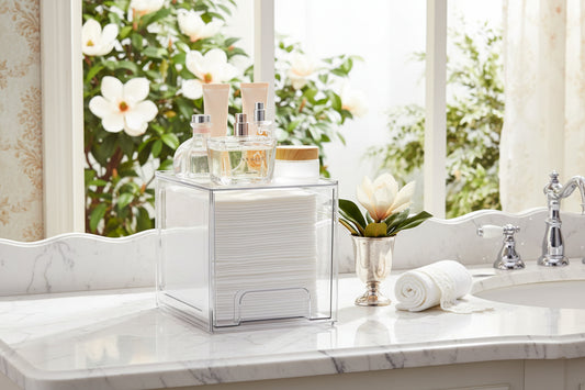 Dluxe Ave. Disposable Face Towel Holder/ Plastic