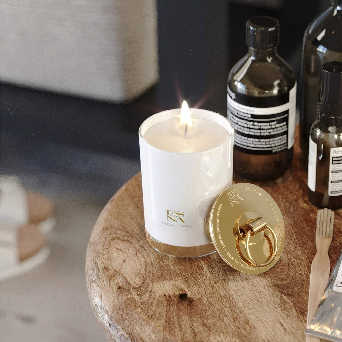 Dluxe Ave. Aromatherapy Scented Candles/ Lavender Essential Oil, 50 Hours Burn