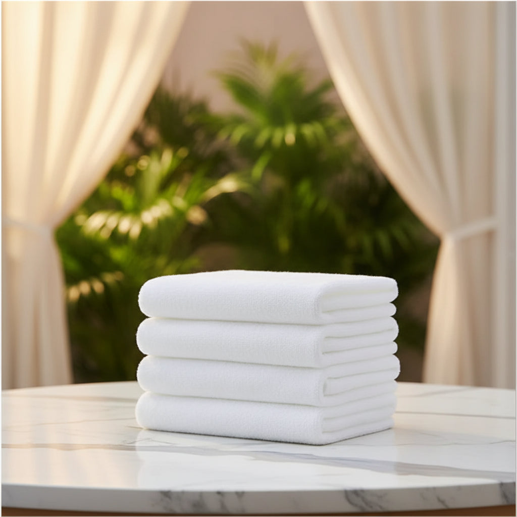 Dluxe Ave. Soft Microfiber Face and Bath Towels for Travel