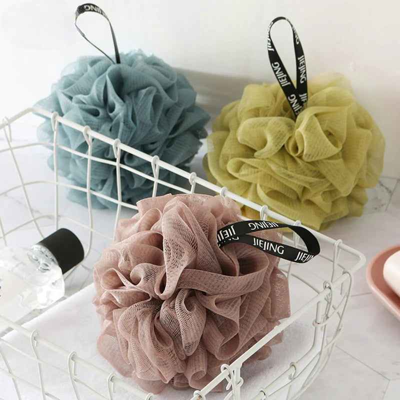 Dluxe Ave. Soft Mesh Bath Sponge Balls for Exfoliating Cleanse