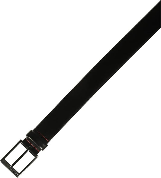 Dluxe Ave. Mens Garney Smooth Leather Belt Black 32