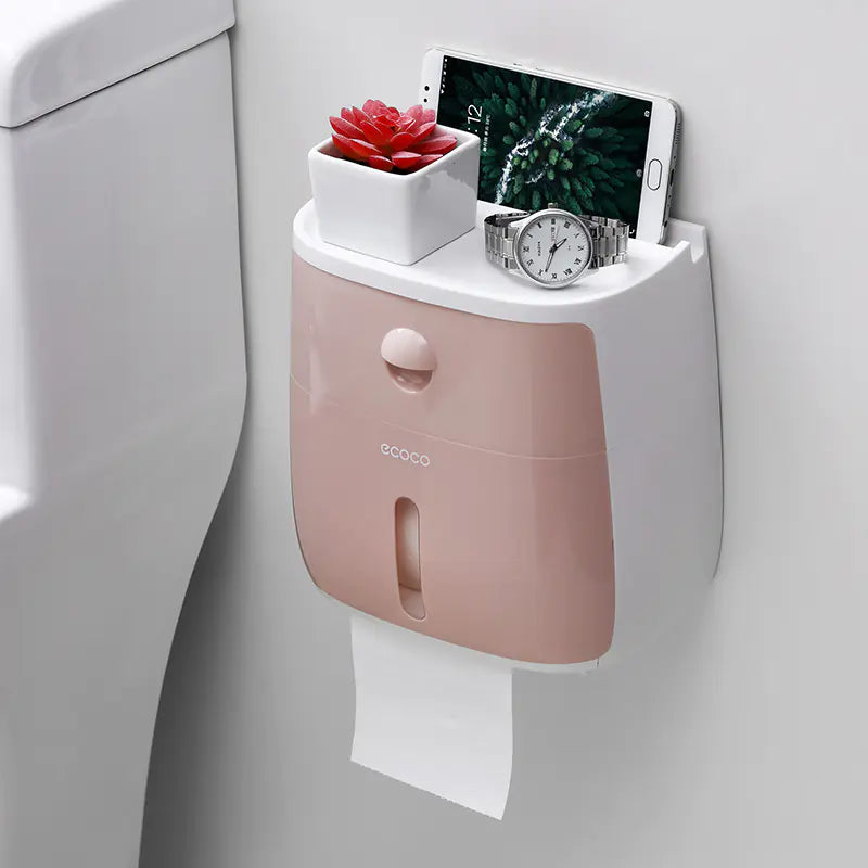 Dluxe Ave. Creative Waterproof Toilet Paper Holder and Tissue Rack