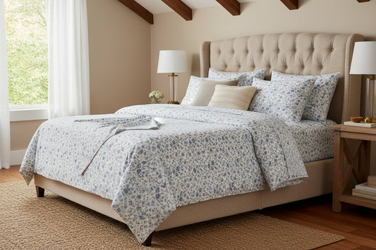 Dluxe Ave. (TWIN) 3 Pcs 100% Organic Cotton Sheet Set, Deep Pocket 15",