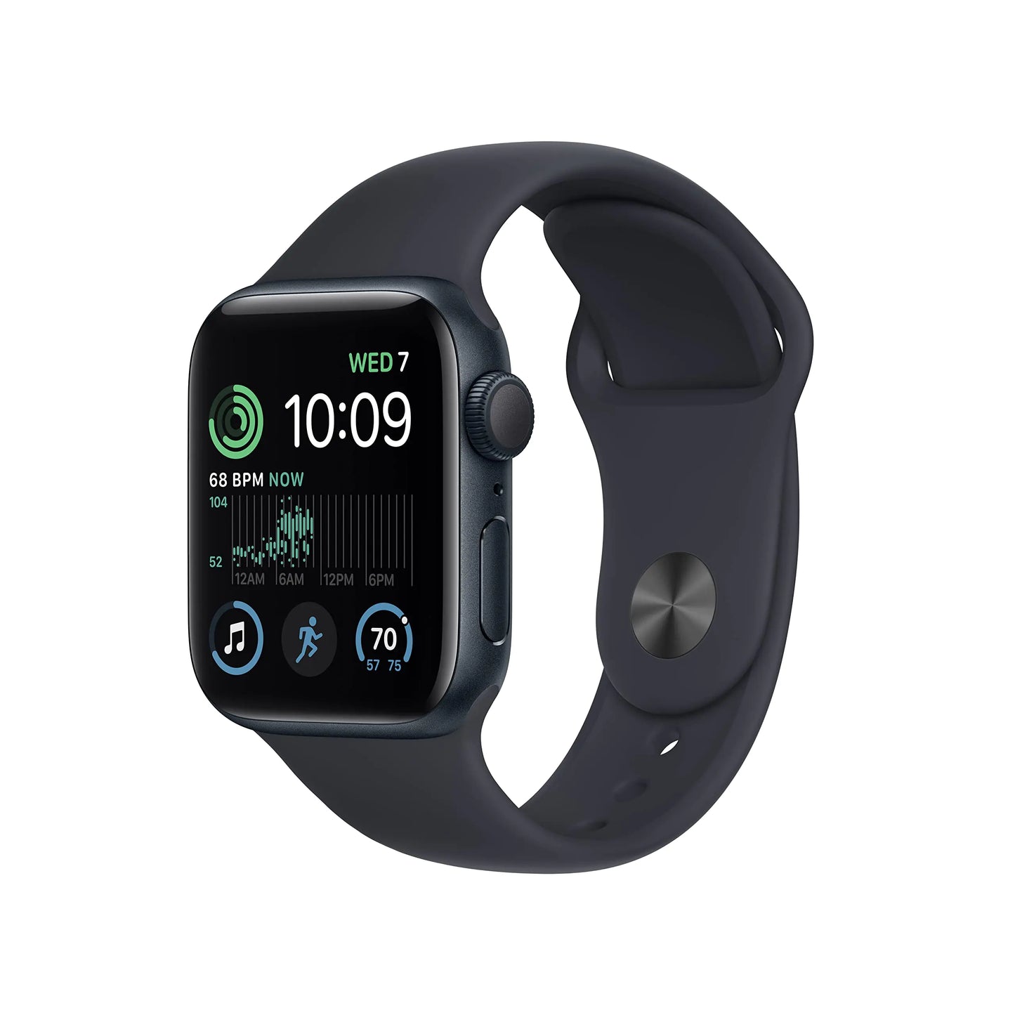 Dluxe Ave. Apple Watch SE (2nd Gen) (GPS + Cellular 40mm) - Midnight Aluminum Case with Midnight Sport Band M/L (Renewed)
