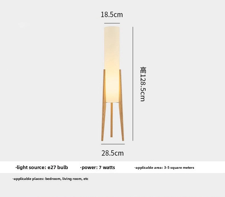 Dluxe Ave. New Chinese Style Natural Wood Floor Lamp