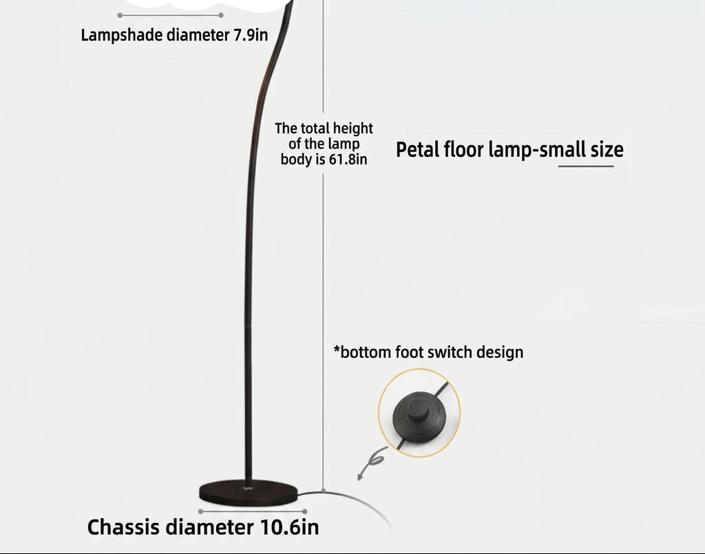 Dluxe Ave. Bedside table lamp, floor-standing