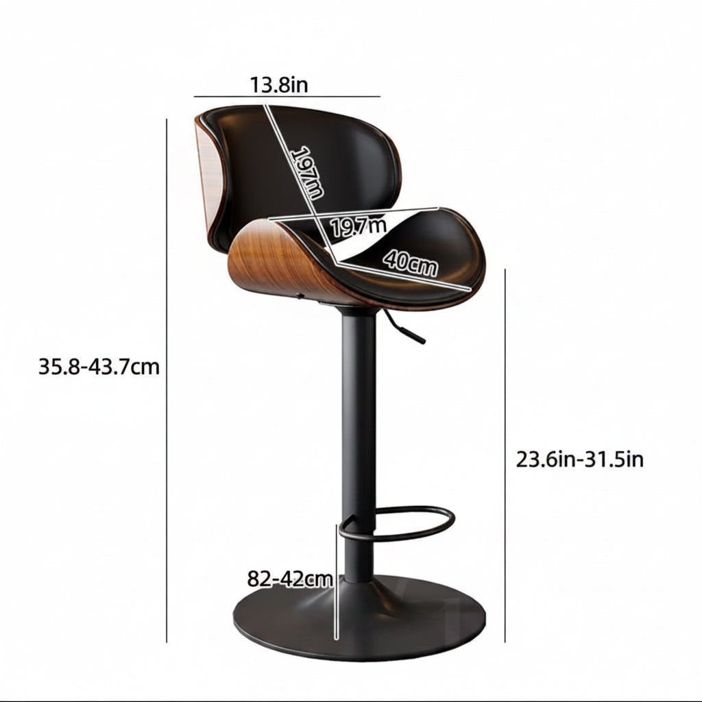 Dluxe Ave. Adjustable Swivel Bar Stool