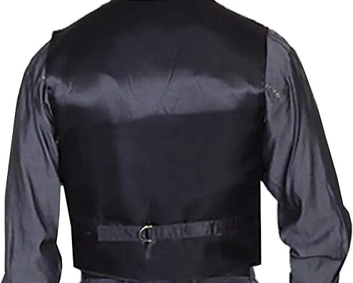 Dluxe Ave. (LARGE) Mens Suede Leather/ Satin Back Western Vest/ Cinnamon