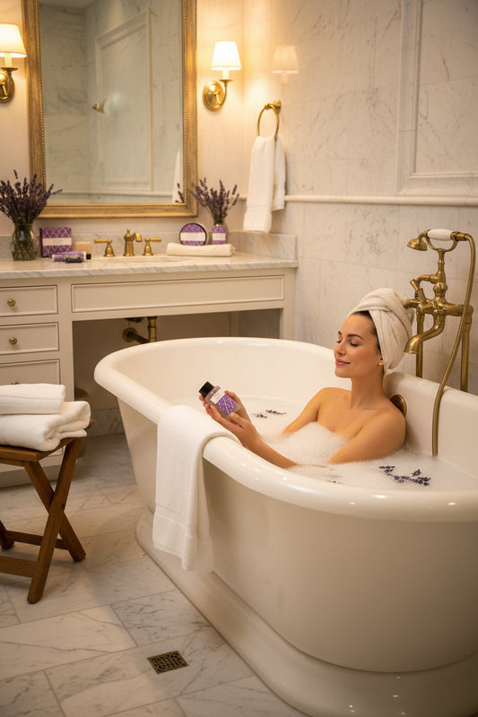 Dluxe Ave. Spa Luxetique Lavender Spa Set Bath Set