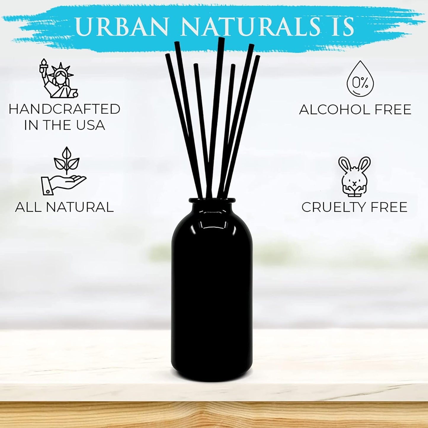 Dluxe Ave. Black Dice Reed Diffuser Set/ Masculine Blend of Citrus Lavender Woods & Musk