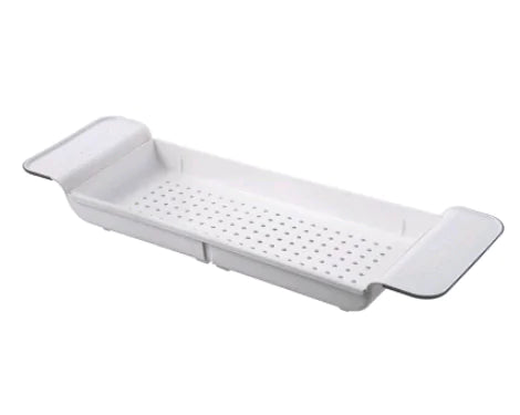 Dluxe Ave. Retractable Bathtub Shelf for Bathroom Storage