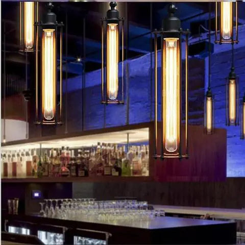 Dluxe Ave. Vintage Industrial Metal Pendant Lamp for Bars and Restaurants