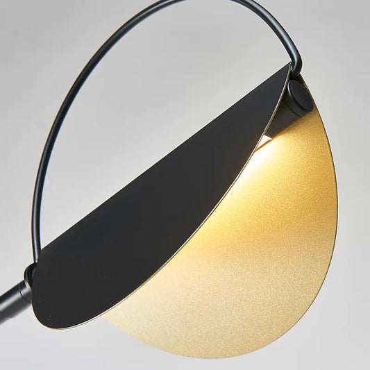 Dluxe Ave. Modern Minimalist Reading Floor Lamp with Terrazzo Base
