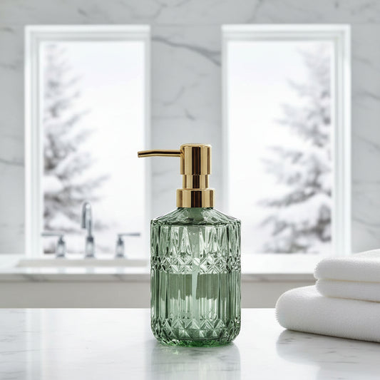 Dluxe Ave. Refillable Liquid Hand Soap Soap Dispenser (Green)