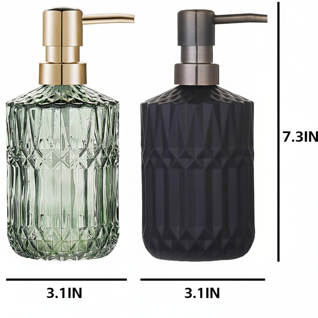 Dluxe Ave. Refillable Liquid Hand Soap Soap Dispenser (Green)